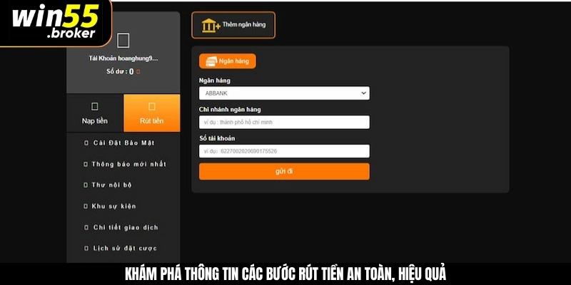 Khám phá thông tin các bước rút tiền an toàn, hiệu quả 